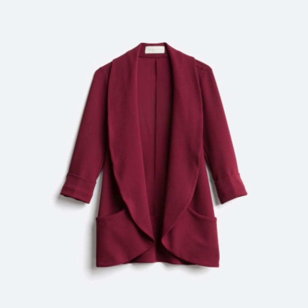 FRENCHMAUVE Melanie Knit Tunic Blazer